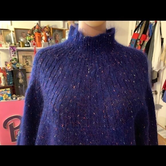 Paul et Duffier  Mock Turtle  Tunic Sweater Mohair Vintage c. 1985 - Picture 2 of 10